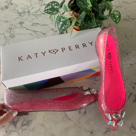 Katy Perry Collections Shoes - Katy Perry Womens Jelly Rhinstone Flats